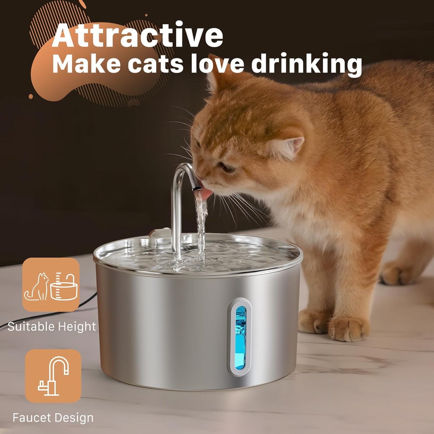 Happy Hydration Triple Filtered Water Fountain